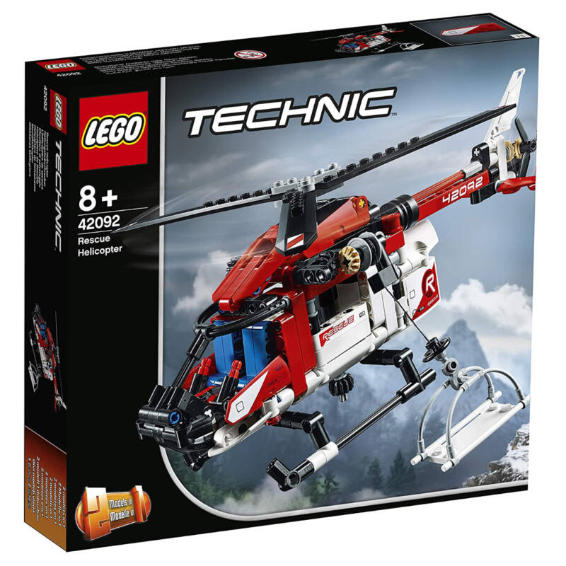 Ludibrium-LEGO Technic 42092 - Rettungshubschrauber - Klemmbausteine