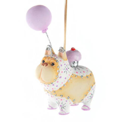 Ludibrium-Krinkles - LLS Cupcake die französische Bulldogge Ornament