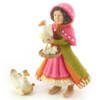 Ludibrium-Krinkles - Nativity Mini Figuren - Mädchen mit Ente und Gans