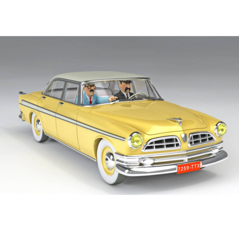Ludibrium-Tim und Struppi - der gelbe Chrysler Nº39 1:24 / la Chrysler jaune N°39 1:24