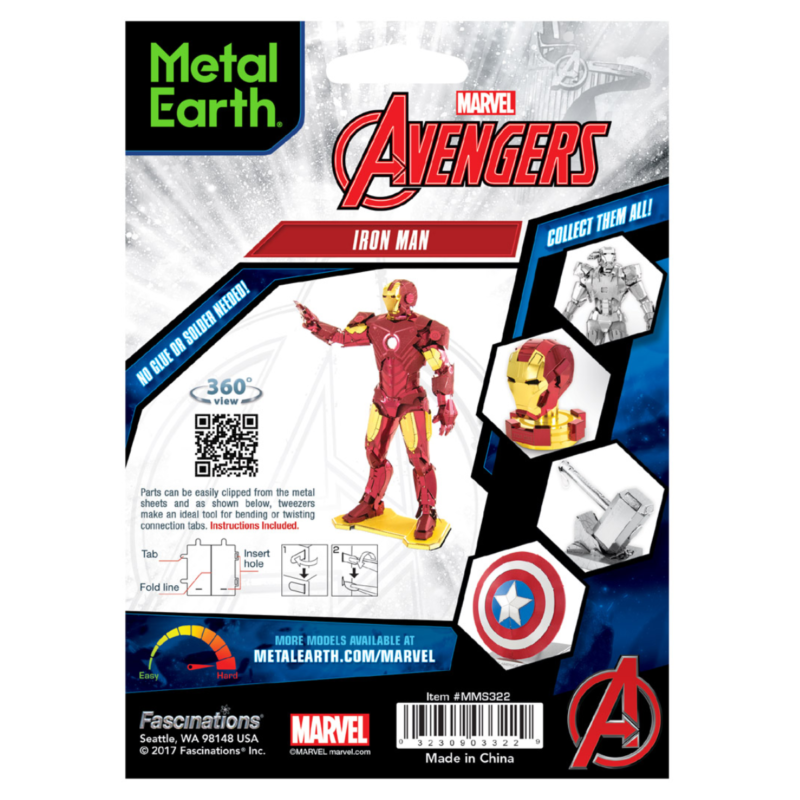 Ludibrium-Metal Earth - Marvel Avenger Iron Man MMS322