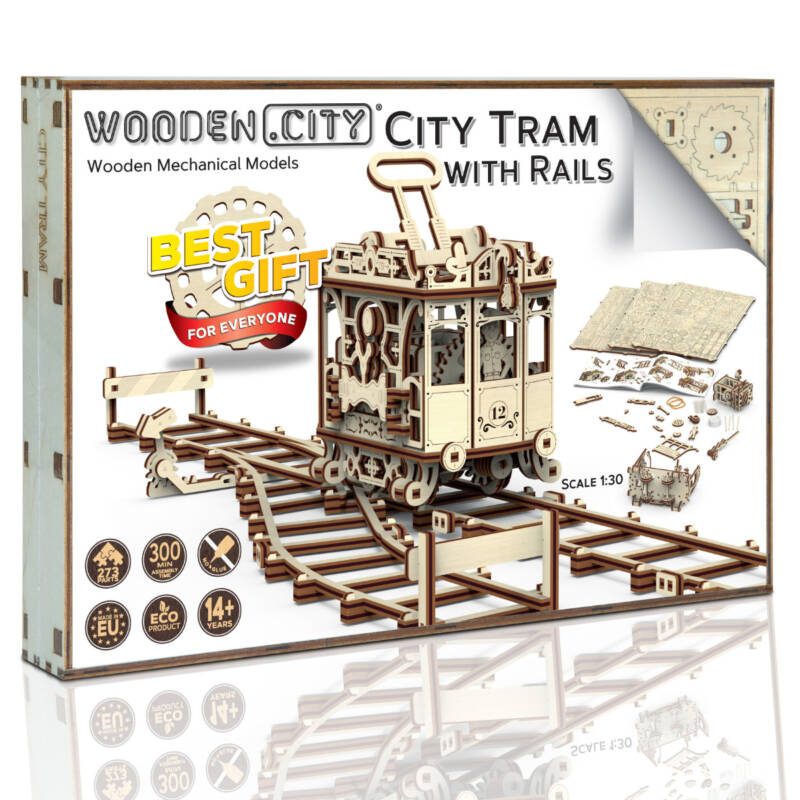 Ludibrium-Wooden.City - City Tram WR320 - Holzbausatz