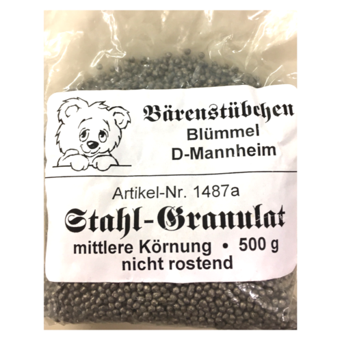 Ludibrium-Bärenstübchen Blümmel - Stahlgranulat mittelfein 500 g
