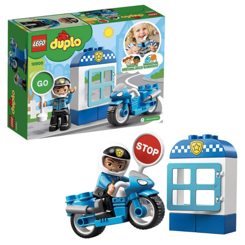 Ludibrium-LEGO Duplo 10900 - Polizeimotorrad - Klemmbausteine