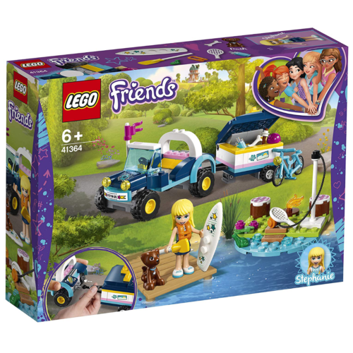 Ludibrium-LEGO Friends® 41364 - Stephanies Cabrio mit Anhänger - Klemmbausteine