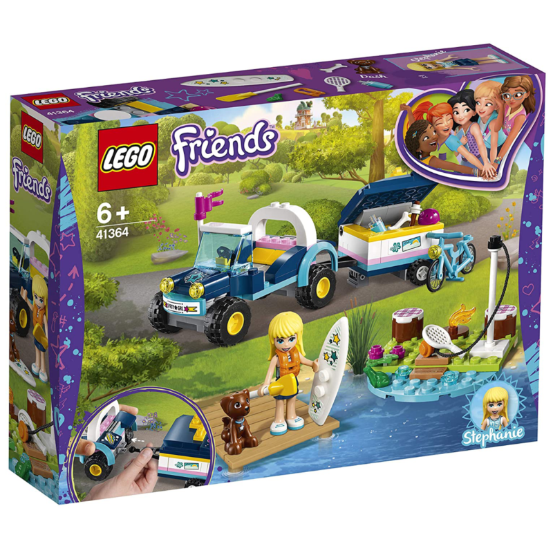 Ludibrium-LEGO Friends® 41364 - Stephanies Cabrio mit Anhänger - Klemmbausteine