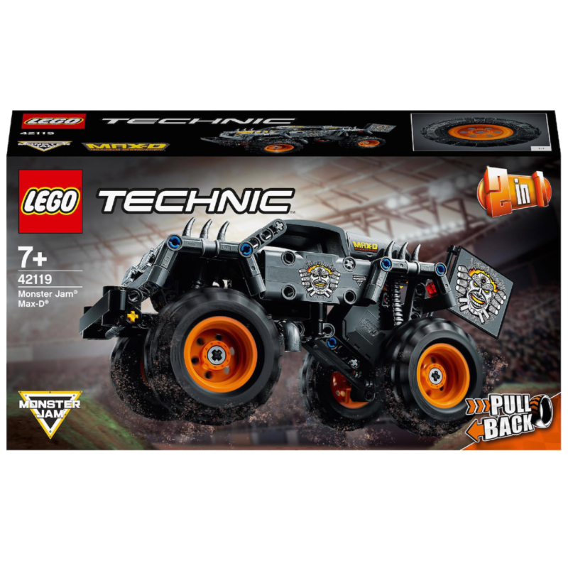 Ludibrium-LEGO Technic 42119 - Monster Jam Max-D oder Quad - 2-in-1 Modell - Klemmbausteine