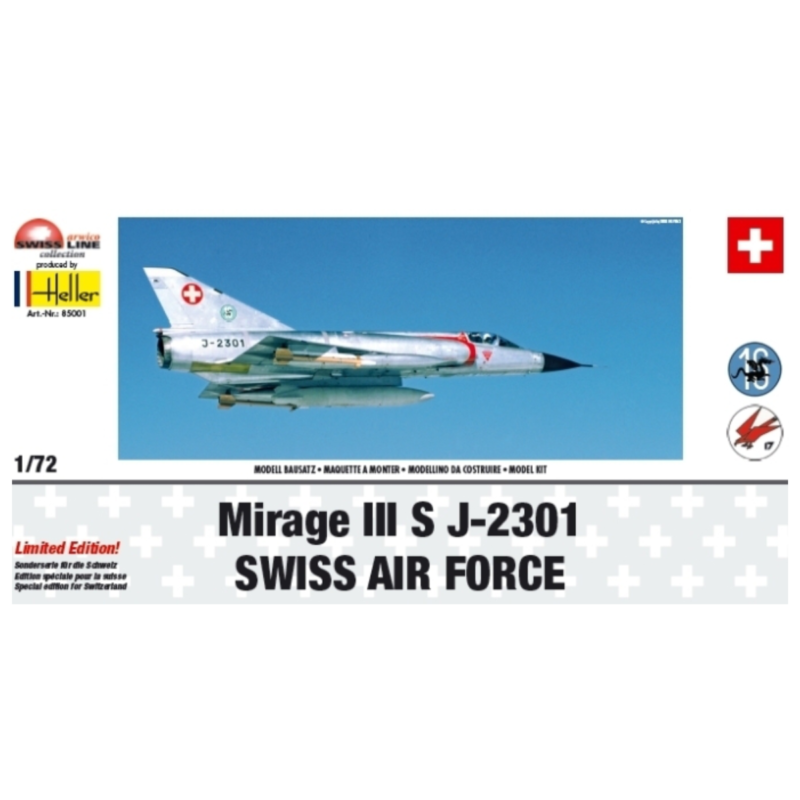 Ludibrium-Heller 85001 - Mirage III S Swiss Air Force 1:72