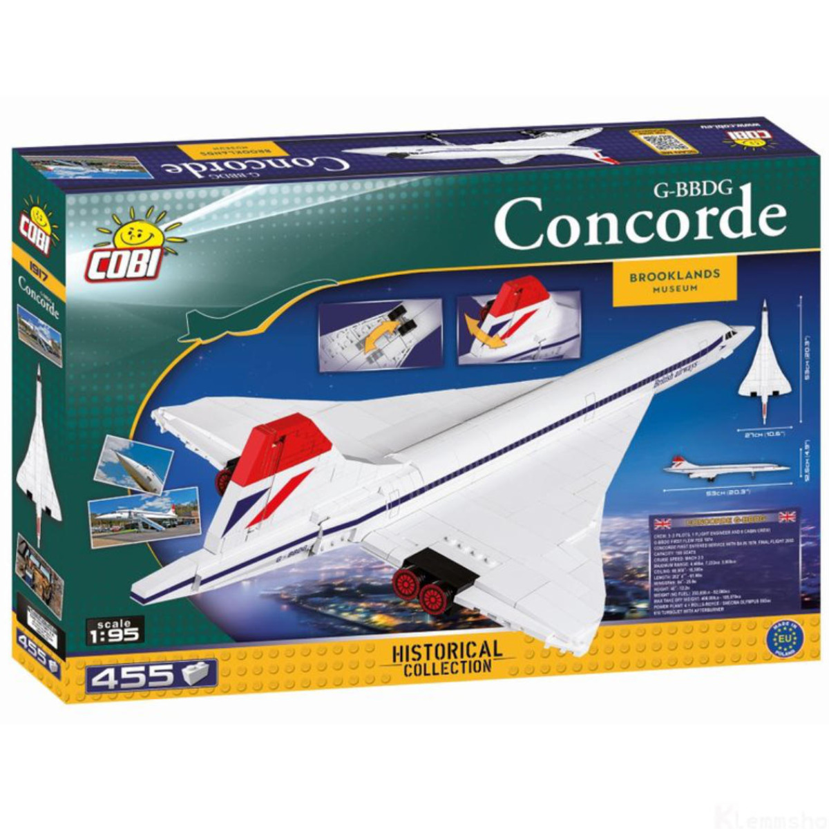Cobi 1917 - Concorde G-BBDG - Klemmbausteine – Bild 2