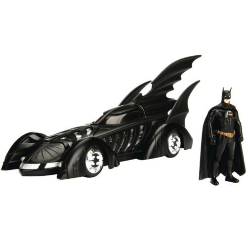 Ludibrium-Jada - Batmobile Movie Batman Forever (1995) black mit Batman Figur, 1:24
