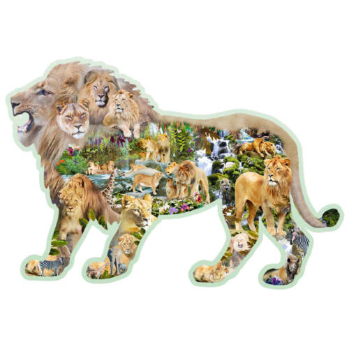 Wooden.City - Holzpuzzle 2 in 1 "Lion Roar" - 250 Teile