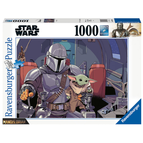Ludibrium-Ravensburger - Star Wars The Mandalorian Puzzle Cartoon - 1000 Teile