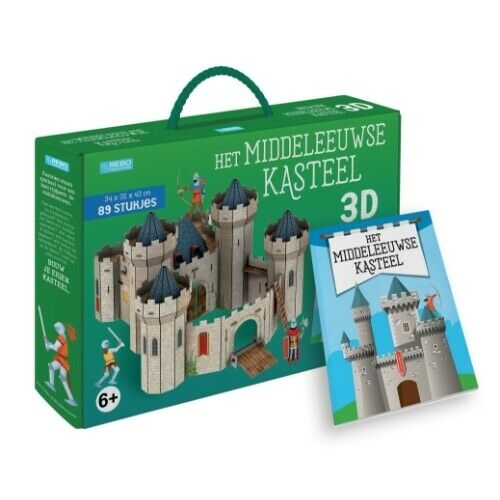 Rebo Productions Het middeleeuwse kasteel Buch und 3D-Puzzle