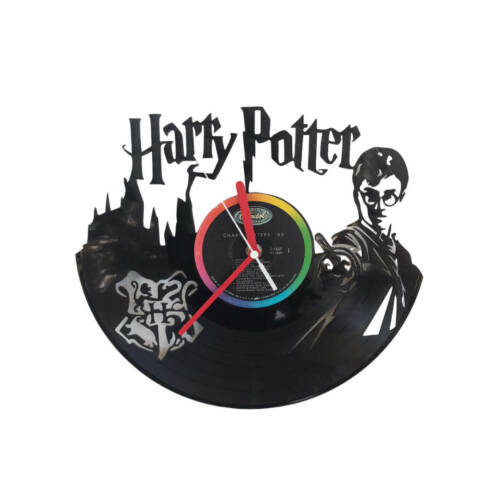 Schallplatten-Wanduhr - Motiv Harry Potter