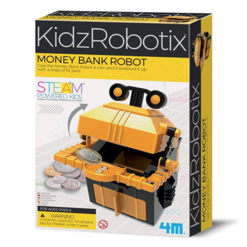 Ludibrium-4M KidzRobotix - Lern- und Entdeckungsset - Münz Roboter