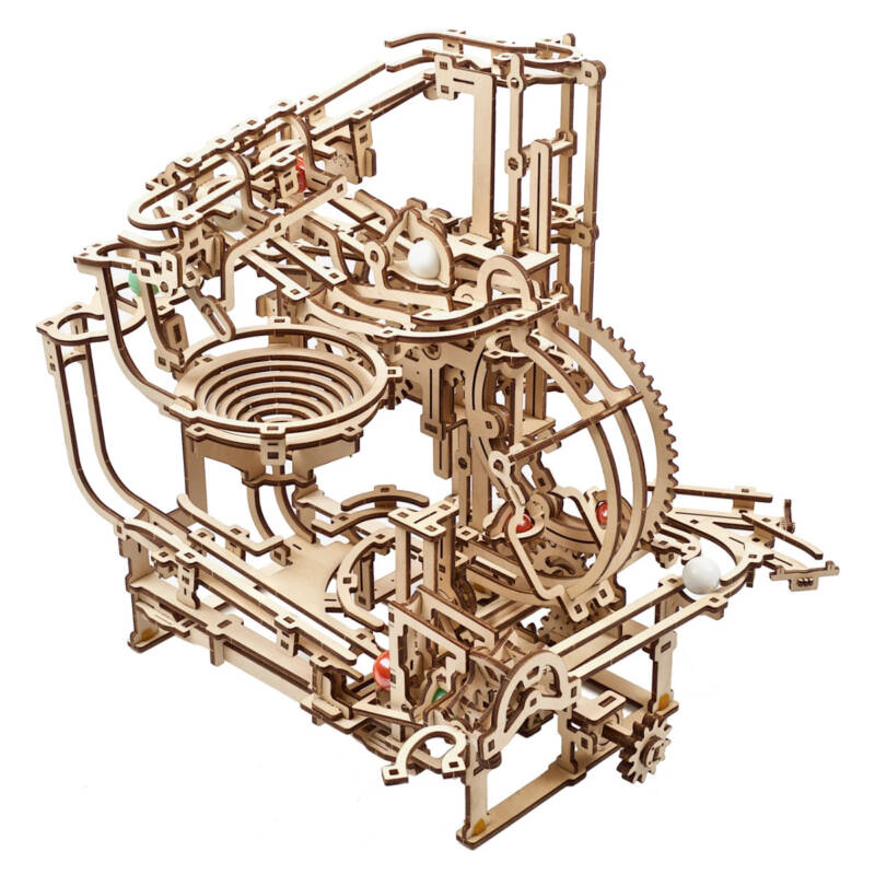Ludibrium-UGEARS 70156/1 - Murmel-Stufenbahn - 3D Holzspielzeug