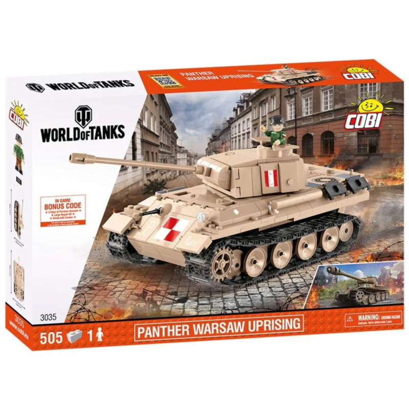 Ludibrium-Cobi 3035 - World of Tanks Panther Warsaw Uprising - Klemmbausteine