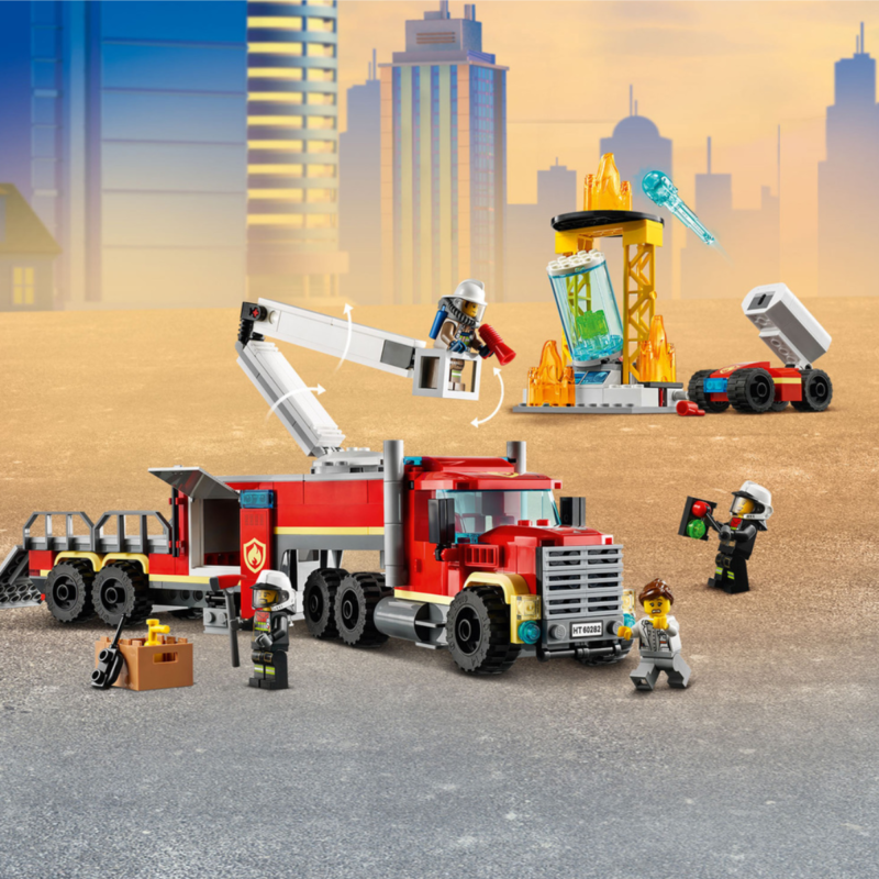Ludibrium-Lego City 60282 - Mobile Feuerwehrleitstelle - Klemmbausteine
