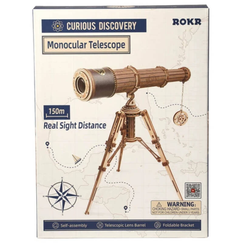 Ludibrium-ROKR - Monocular Telescope - mechanisches Holzmodell