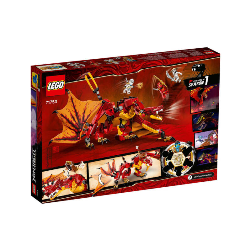 LEGO Ninjago 71753 - Kais Feuerdrache - Klemmbausteine
