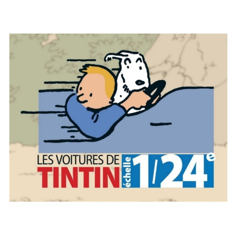 Ludibrium-Tim und Struppi - Sammlerauto Tim die Touristenkarawane auf der Schwarzen Insel Nº51 1:24 / Tintin Coche la Caravane des touristes Nº51 1:24