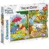Ludibrium-Clementoni - Supercolor Winnie the Pooh - 3 x 48 Teile