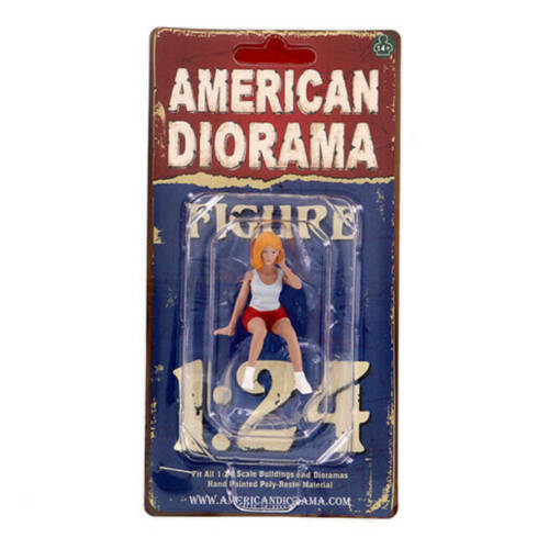 Ludibrium-American Diorama - Girl Car Meet 2 - Figure V 1:24