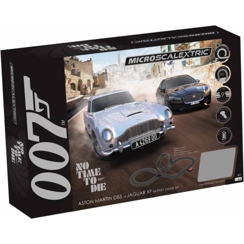 Micro Scalextric 007 Race Set-DB5 vs V8 (Battery) 1:64