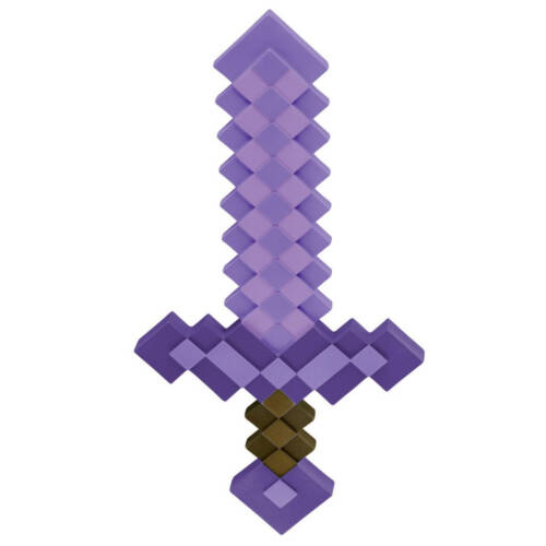 Ludibrium-Minecraft - Kunststoff-Replik Verzaubertes Schwert 51 cm