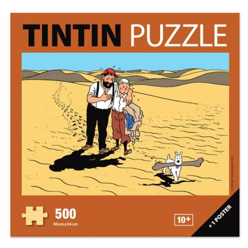 Tim und Struppi - Im Land des Durstes/ le pays de la soif - Puzzle 500 Teile + Poster 50x34 cm