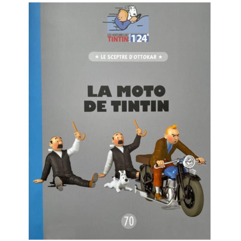 Tim und Struppi - Motorrad aus König Ottokars Zepter Nº70 1:24 /La Moto de Tintin Nº70 - 1:24