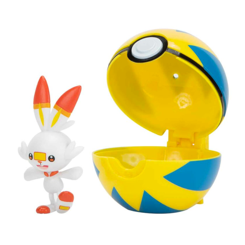 Ludibrium-Pokémon - Clip'n'Go Poké Balls Wave 10 - Hopplo + Flottball