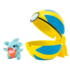 Ludibrium-Pokémon - Clip'n'Go Poké Balls Wave 10 - Kaumalat + Flottball