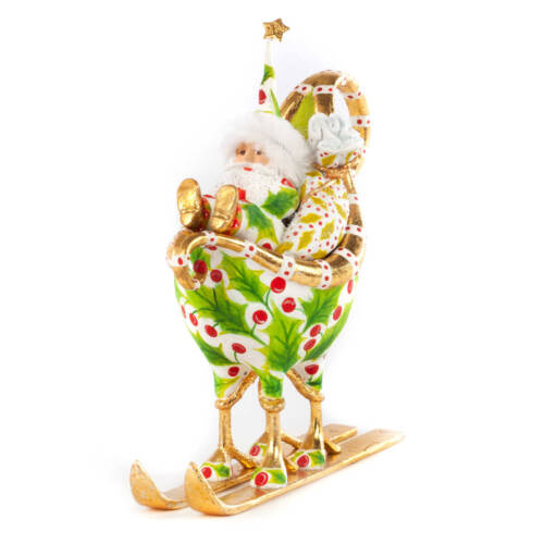 Ludibrium-Krinkles - Dash Away Santa in Sleigh Ornament