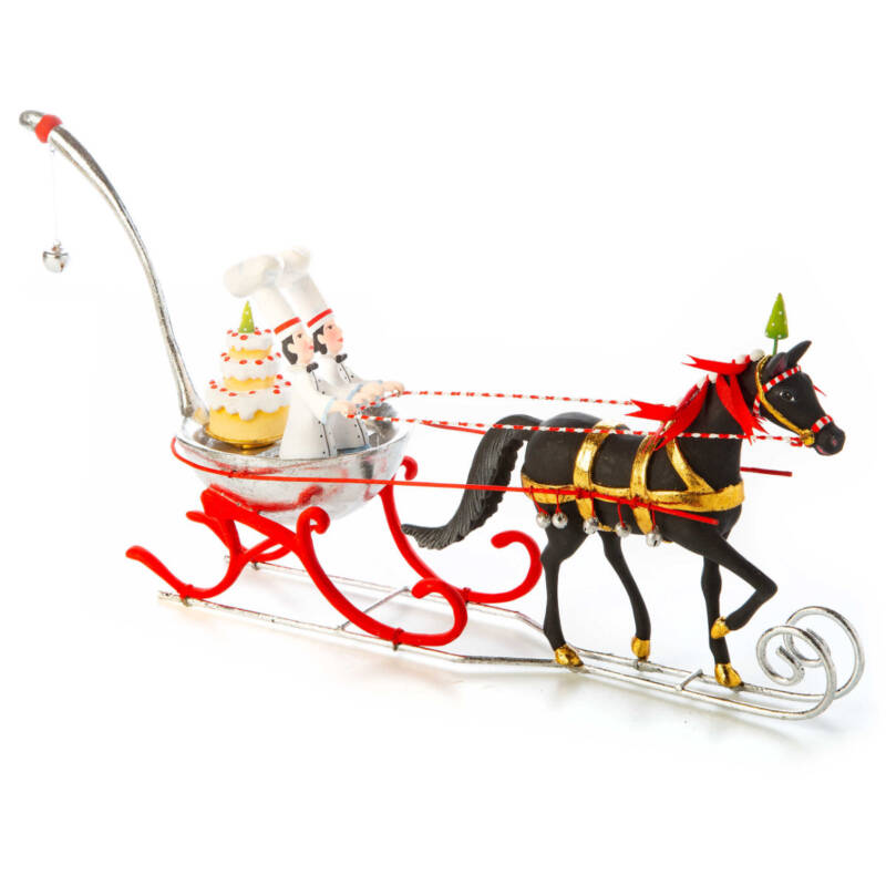Ludibrium-Krinkles - Jingle Bells Schlitten mit Bäckerfiguren