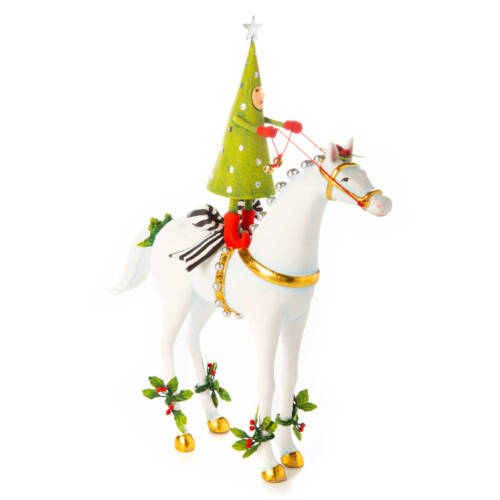 Ludibrium-Krinkles - Jingle Bells Pferd mit einem Baumreiter