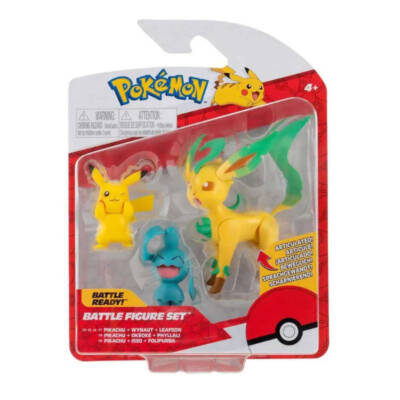 Ludibrium-Pokémon - Battle Figuren Dreierpack Pikachu, Isso und Folipurba