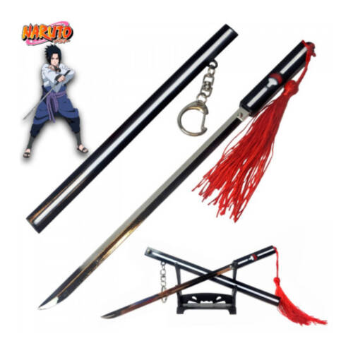 Ludibrium-Naruto Schwert – Schwert von Kusanagi, Sasuke-Katana - Brieföffner mit Scheide und Ständer