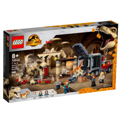 Ludibrium-LEGO® Jurassic World™ 76948 - T. Rex und Atrociraptor Dinosaurier Ausbruch - Klemmbausteine