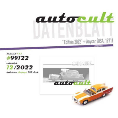 autocult - Jahrbuch Edition 2022 Anycar USA, 1971 - 1:43