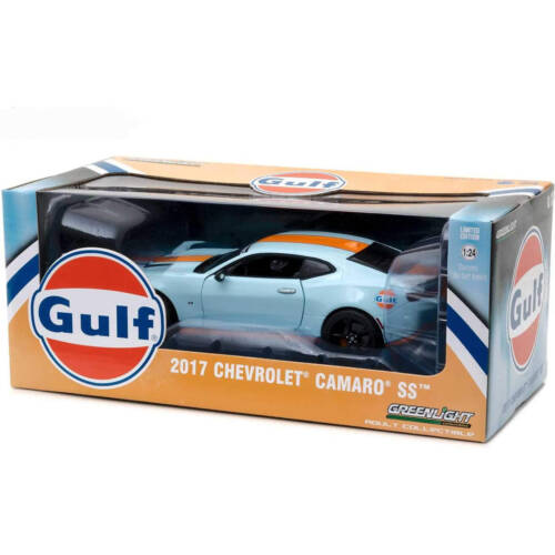 Greenlight Collectibles – 2017 Chevrolet Camaro SS – Gulf Öl Blau - 1:24