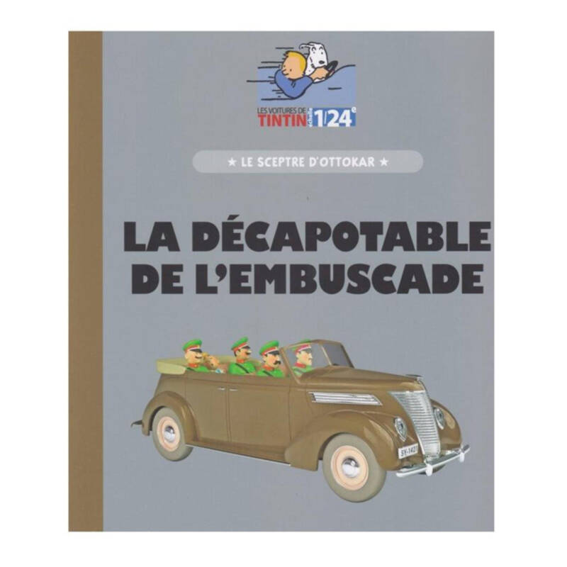Tim und Struppi - brauner Ford V8 Nº50 1:24 / Tintin et Milou - Les Voitures de Tintin – La décapotable de l'embuscade 1:24