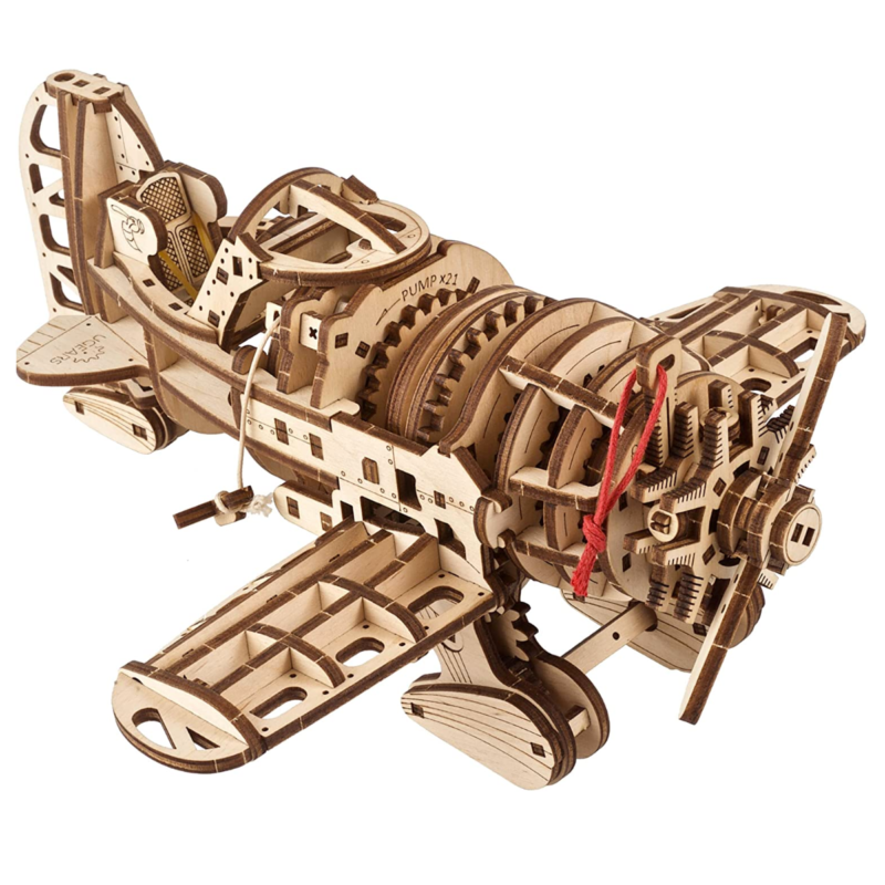 Ludibrium-UGEARS 70183 - Flugzeug "Verrückte Hornisse" - 3D Holzspielzeug