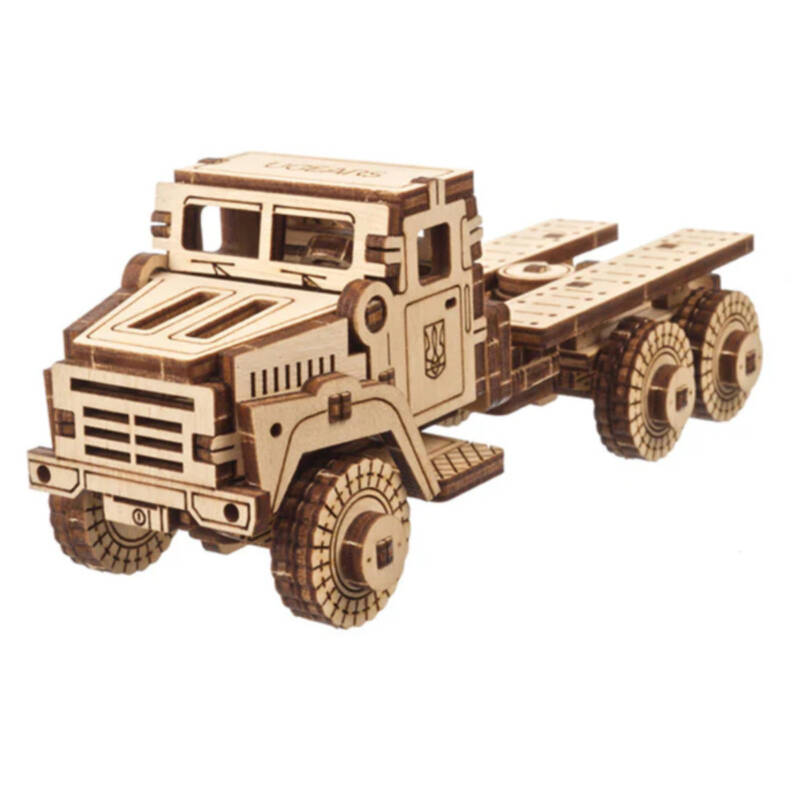 Ludibrium-UGEARS 70199 - Militärtruck - 3D Holzspielzeug