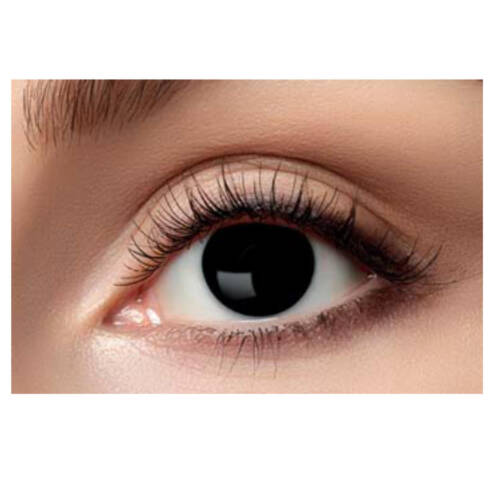 Ludibrium-Kontaktlinsen Blind Black 812 - farbige 12 Monats Kontaktlinsen