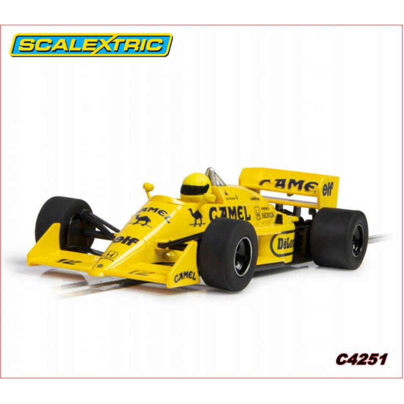 Auto zu Rennbahn Scalextric - Lotus 99T - Monaco GP 1987 - Ayrton Senna