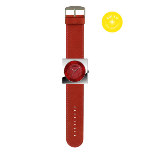 Ludibrium-S.T.A.M.P.S. - Uhr mit Armband "No.2 Solar Red"