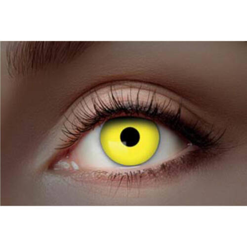 Kontaktlinsen "UV-flash yellow"