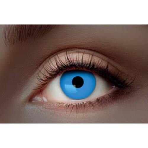 Kontaktlinsen "UV-flash blue"