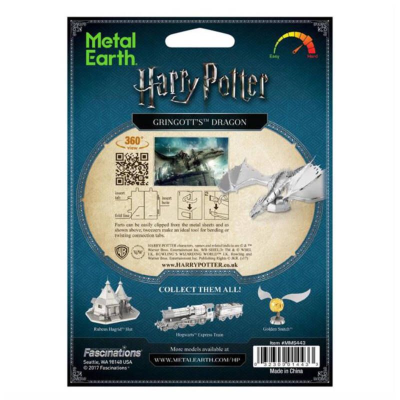 Ludibrium-Metal Earth - Harry Potter Gringotts Dragon MMS443